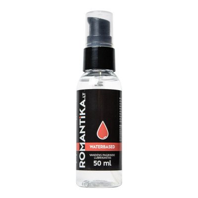Vandens pagrindo lubrikantas „Romantika Waterbased“, 50 ml - Romantika.lt