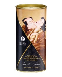 Afrodiziakinis šildantis aliejus „Creamy Love Latte“, 100 ml - Shunga