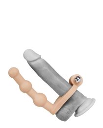 Vibruojantis strap-on dildo „The Ultra Soft Double 6 Inch“ - Love Toy