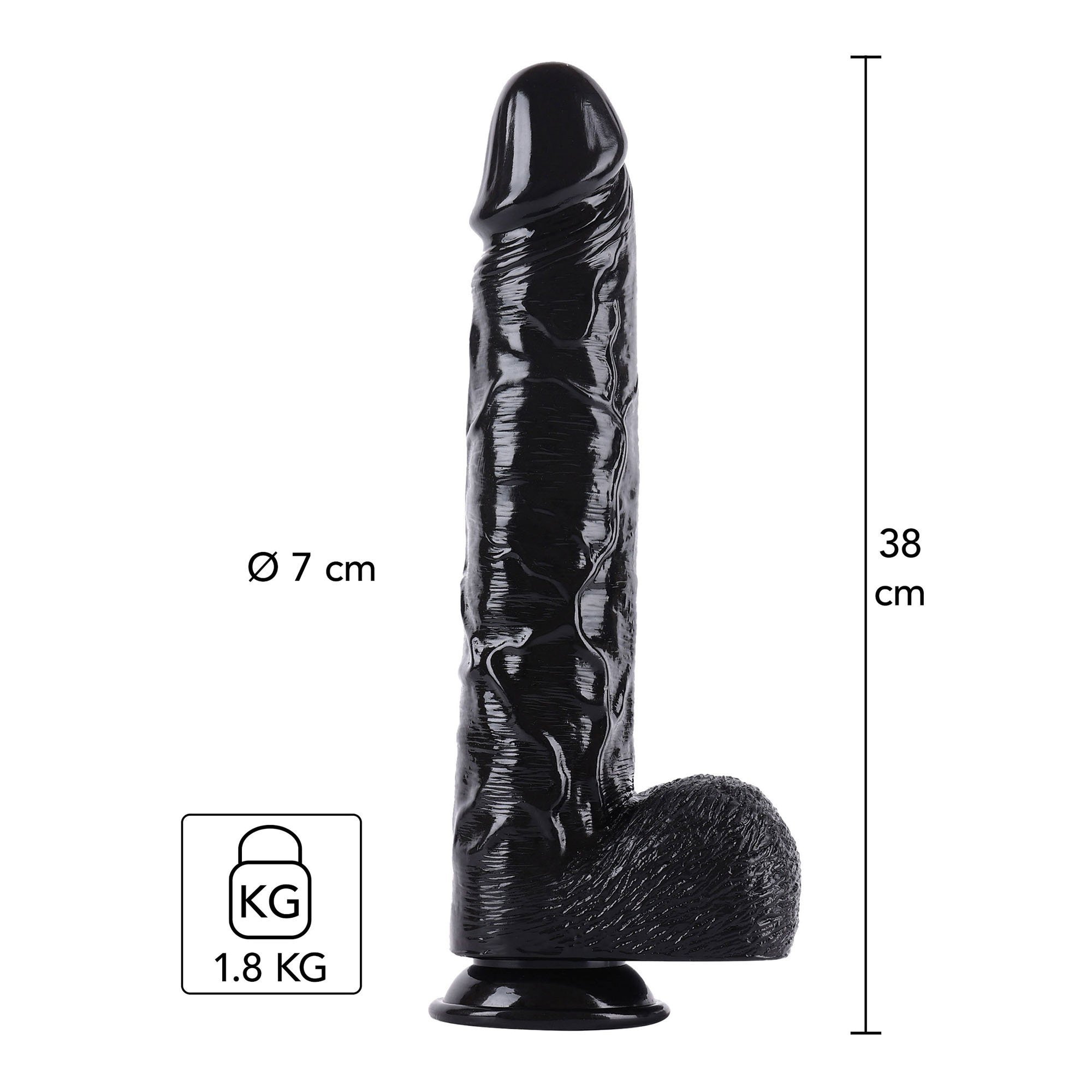 XXXL falo imitatorius „Dong 38cm“ - Extreme