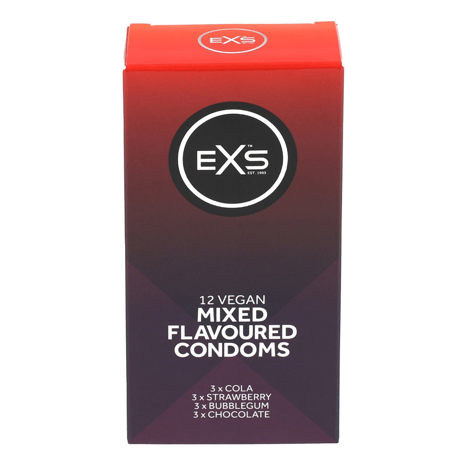 Prezervatyvų rinkinys „Mixed Flavoured“, 12 vnt. - EXS Condoms