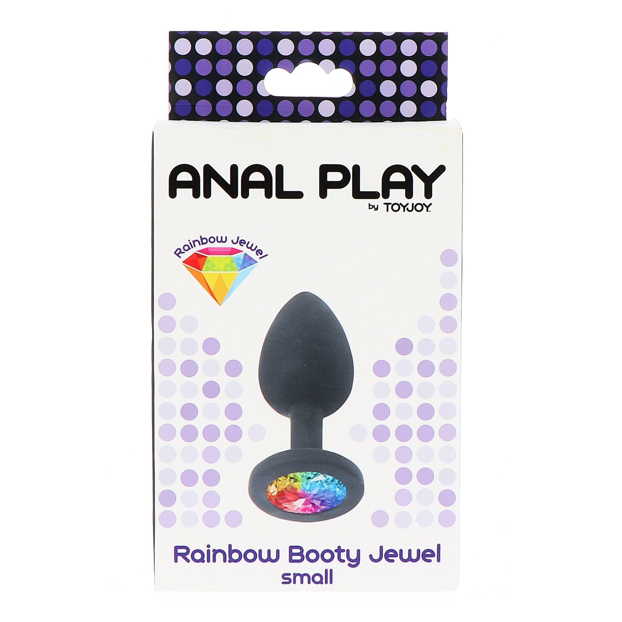 Mažas analinis kaištis „Rainbow Booty Jewel“ - ToyJoy