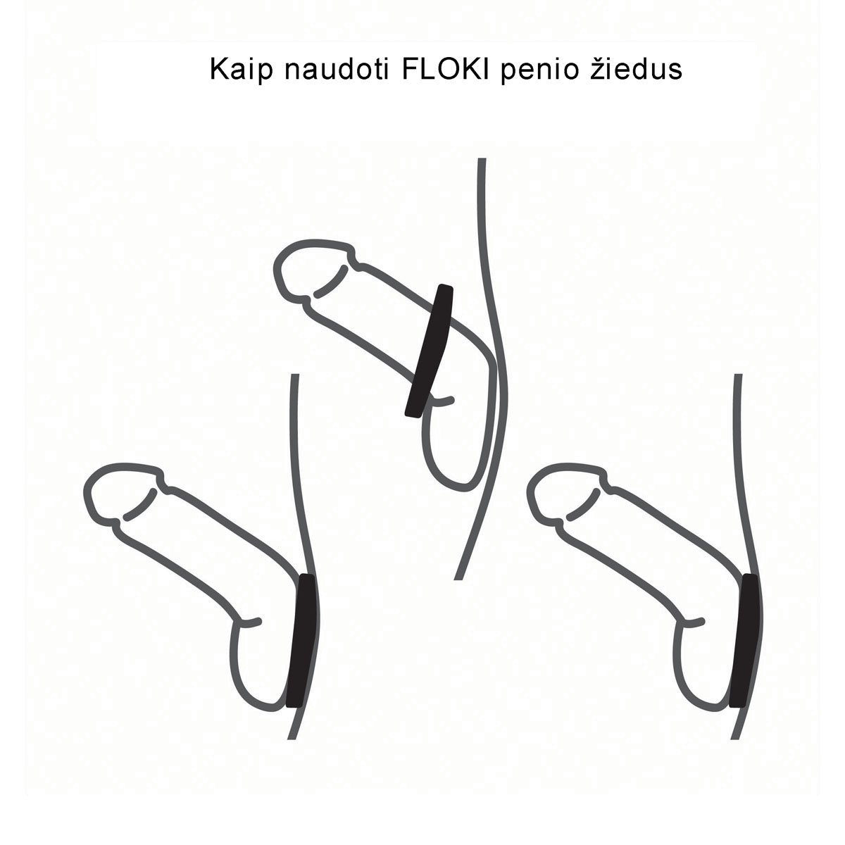 Penio žiedų rinkinys „Floki“ - Velvor