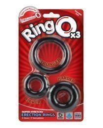 Penio žiedų rinkinys „RingO 3 Pack“ - Screaming O