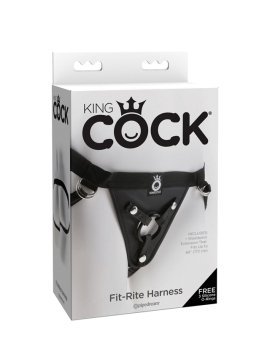 Diržas strap-on seksui „Fit Rite Harness“ - King COCK