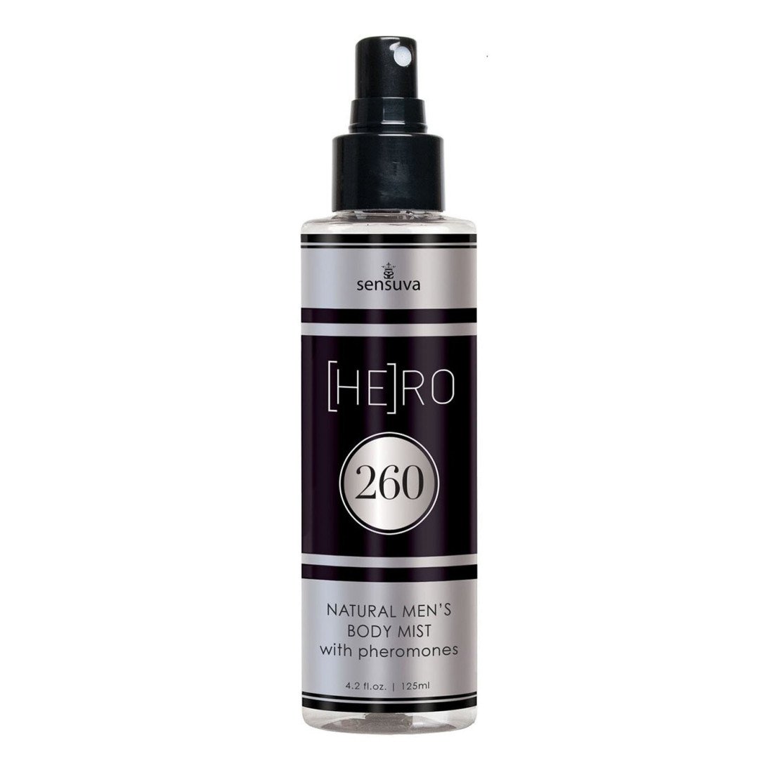 Vyriška kūno dulksna su feromonais „Hero“, 125 ml - Sensuva