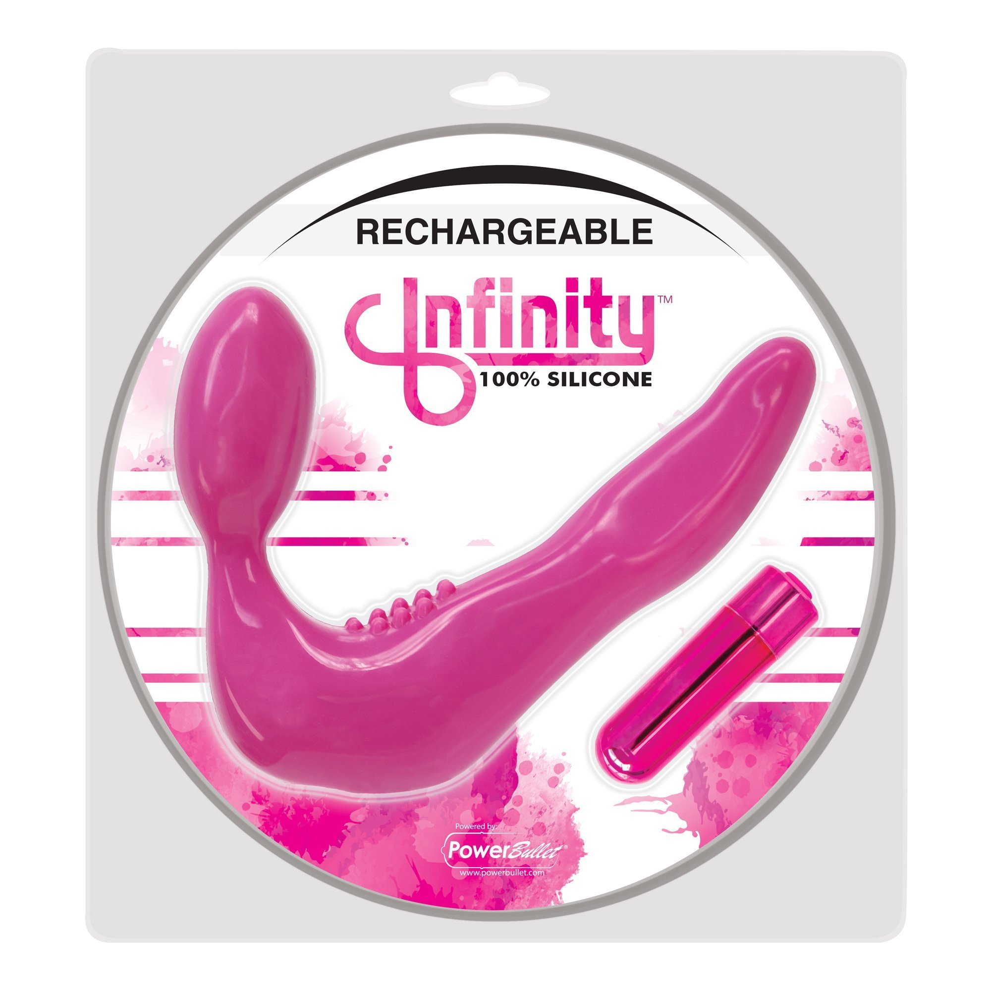 Vibruojantis strap-on dildo be dirželių „Infinity Rechargeable“ - BMS Factory