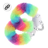 Antrankiai „Heavy-duty Fluffy Handcuffs Multicolor 1“ - Ouch!