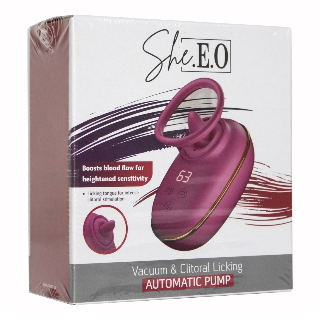 Automatinė pompa moterims „Vacuum & Clitoral Licking“ - She.E.O