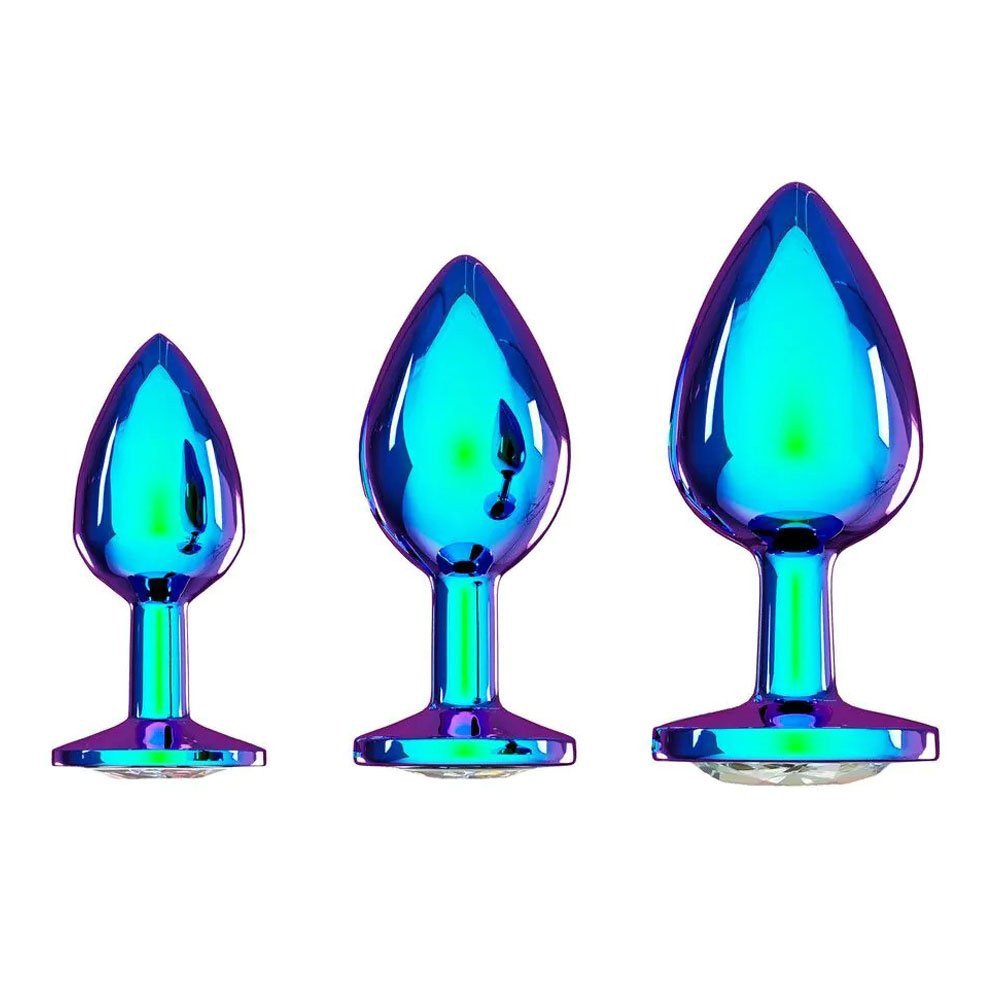 Analinių kaiščių rinkinys „Metal Anal Plug Set“ - Ouch!