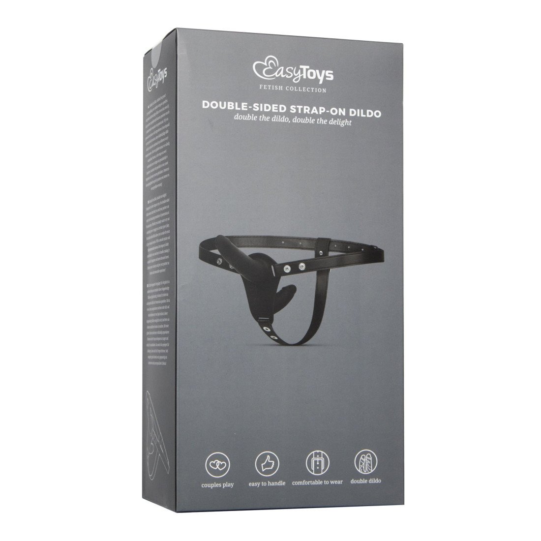 Dvigubas strap-on dildo „Double Sided Strap-on Dildo“ - EasyToys