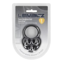 Penio žiedas „Triple Weighted Ball Cock Ring“ - Shots Toys