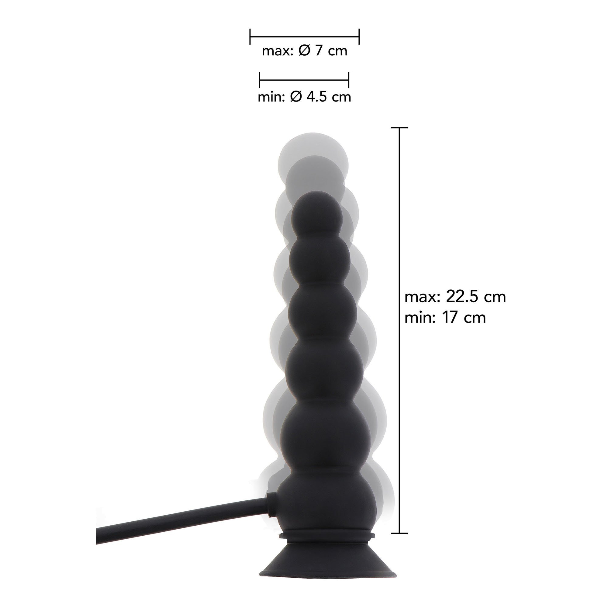 Pripučiamas analinis kaištis „Inflatable Suction Plug Expert“ - Extreme