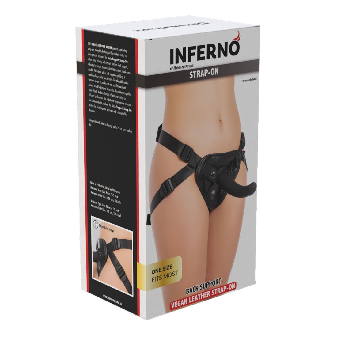 Strap-on diržas „Inferno Back Support“ - Hidden Desire