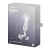 Stiklinis dildo „Triple Crystal 2” - Satisfyer