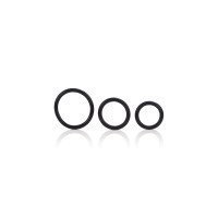 Penio žiedų rinkinys „Black Rubber Ring Set“ - CalExotics
