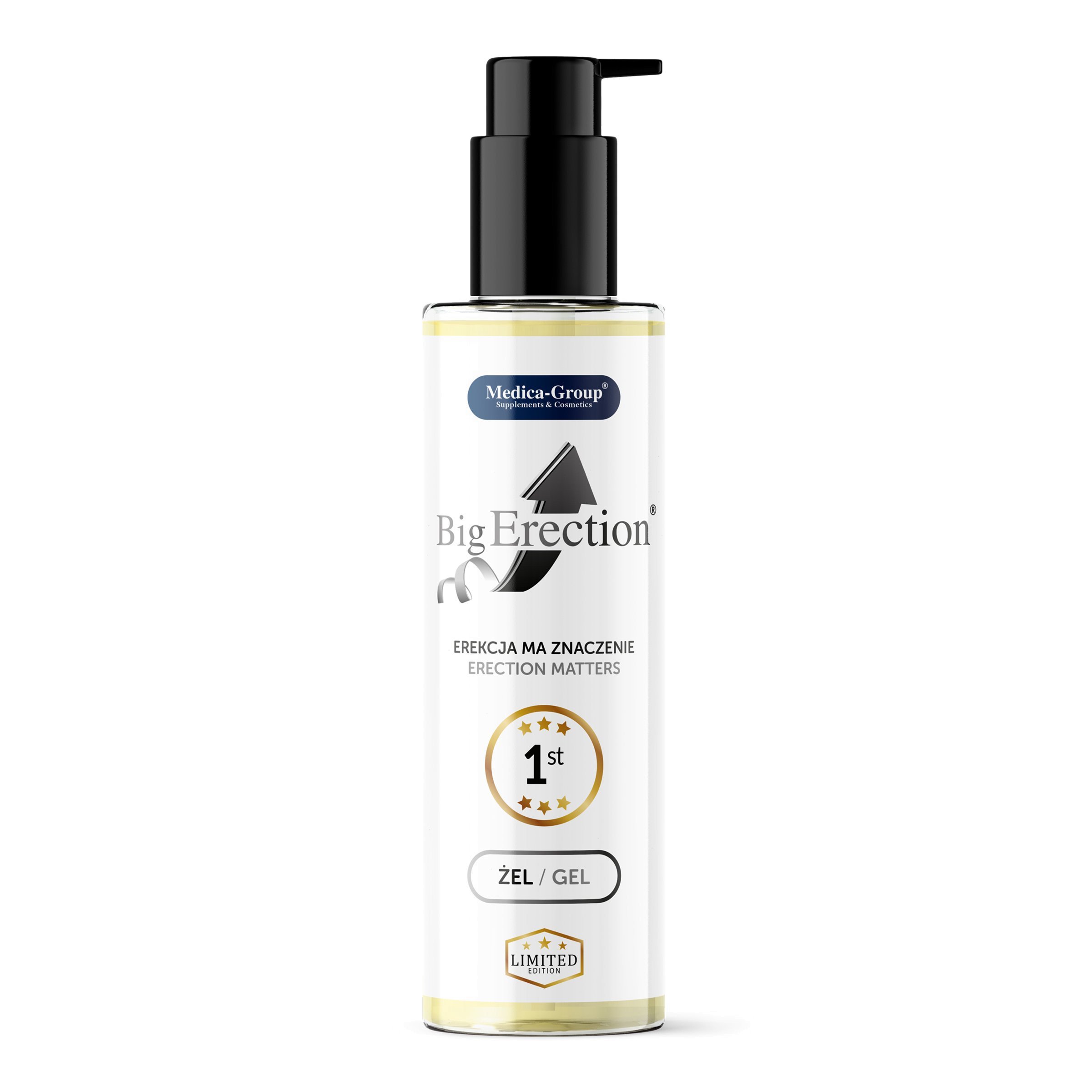 Erekciją stiprinantis gelis-lubrikantas „BigErection“, 150 ml - Medica-Group