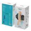 Vibuojantis tuščiaviduris strap-on dildo „H3 Size S“ - Virgite