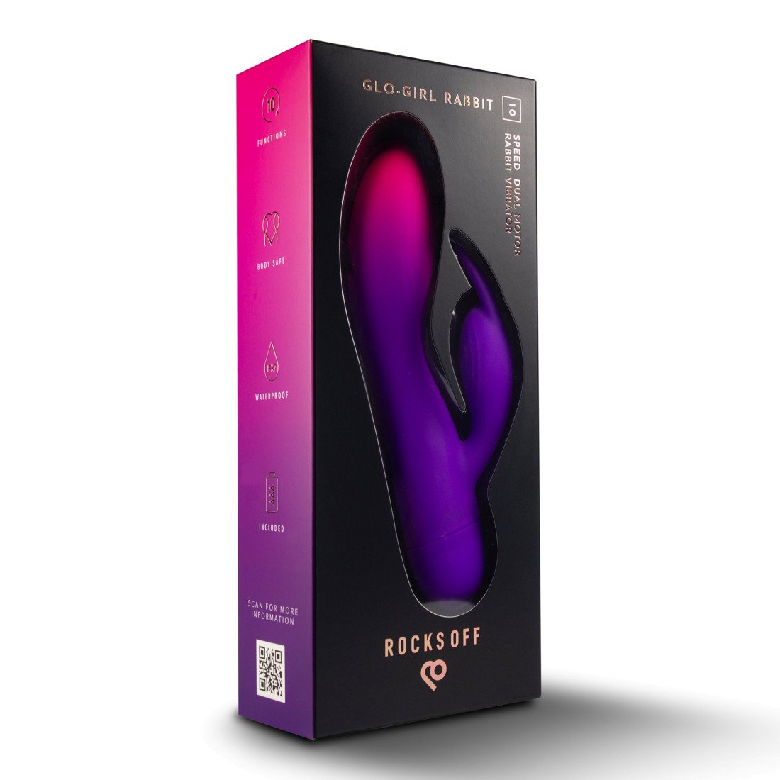Vibratorius kiškutis „Glo-Girl Rabbit“ - Rocks-Off