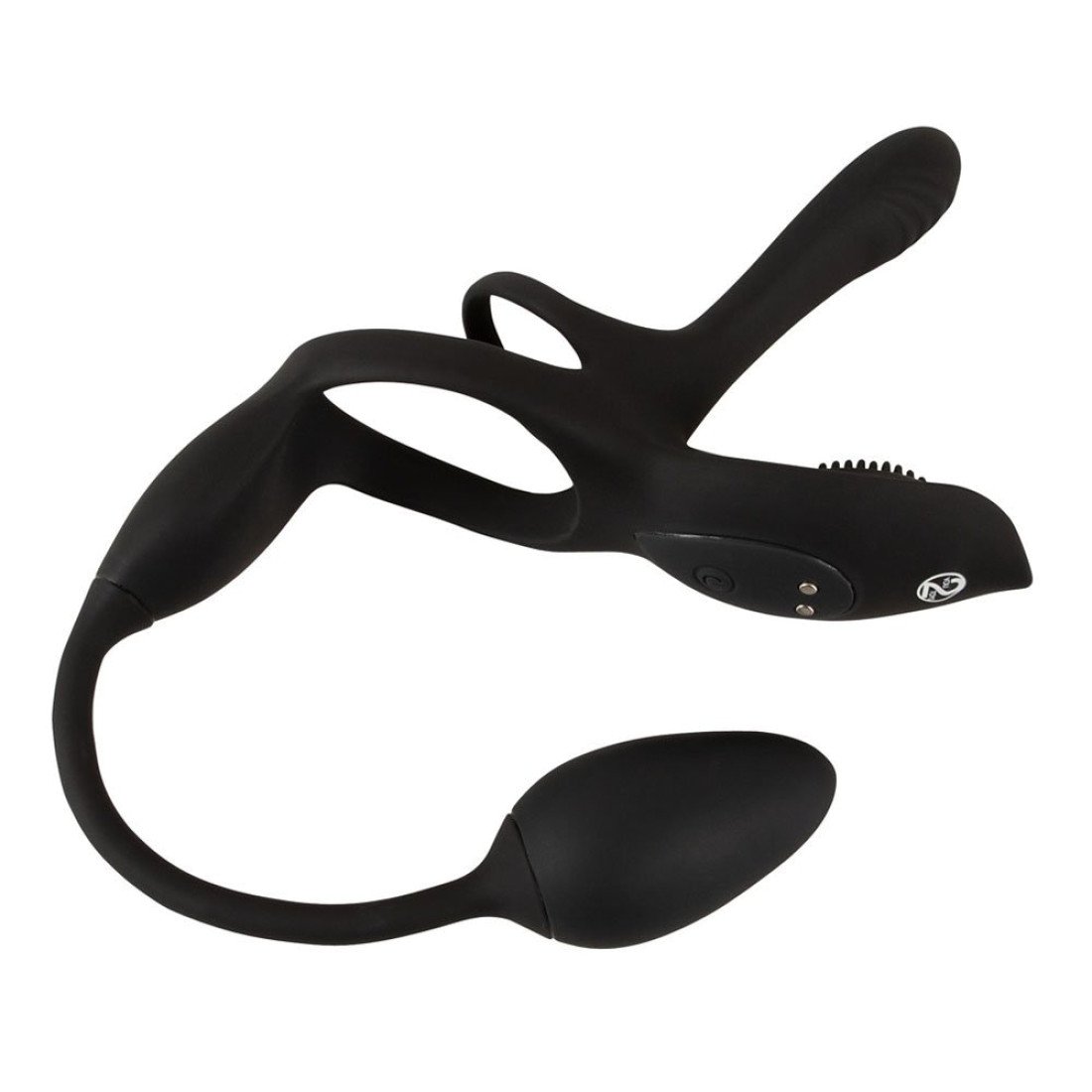 Vibruojantis penio žiedas - kaištis „RC Multi Function“ - Couples Choice