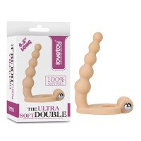 Vibruojantis strap-on dildo „The Ultra Soft Double 6.5 Inch“ - Love Toy