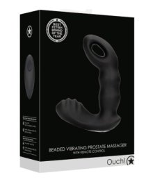 Vibruojantis prostatos masažuoklis „Beaded Vibrating Prostate Massager“ - Ouch!