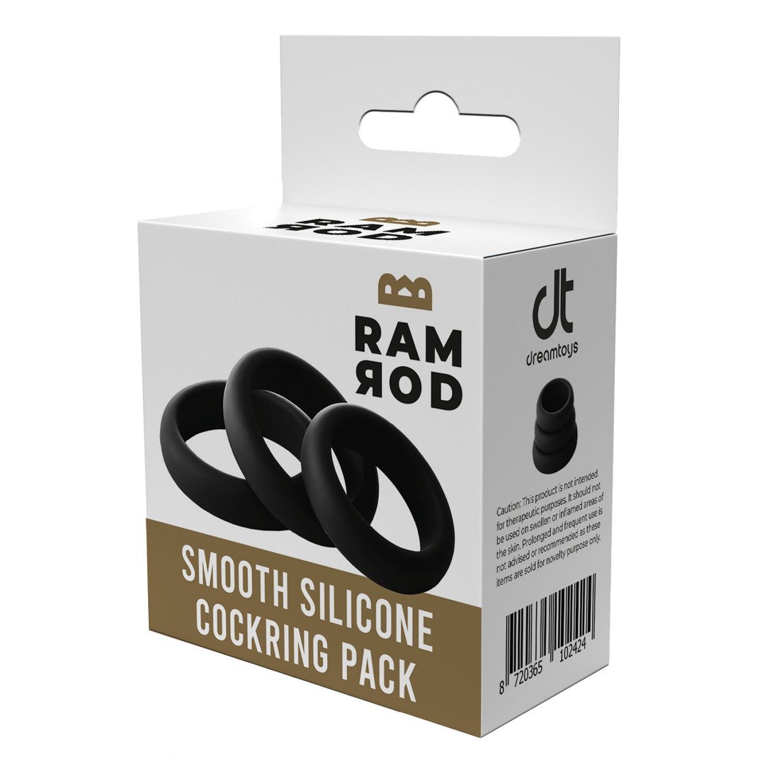 Penio žiedų rinkinys „Smooth Silicone Cockring Pack“ - Ramrod