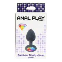 Mažas analinis kaištis „Rainbow Booty Jewel“ - ToyJoy