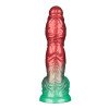 Pripučiamas silikoninis dildo „Aerosx Nr. 10 Red/Green“ - Lovetoy