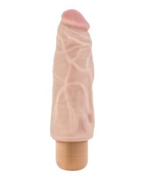 Vibruojantis dildo „Dr. Skin Vibe 9“ - Blush