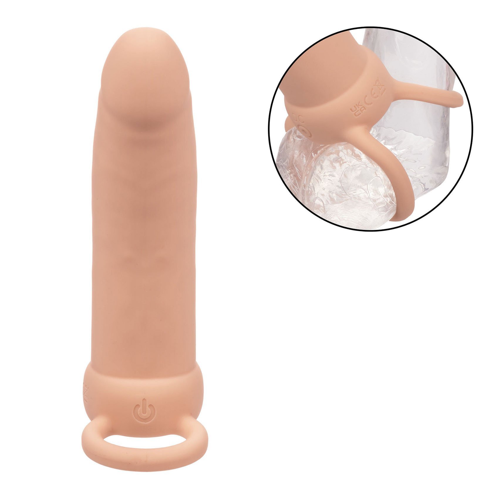 Vibruojantis strap-on dildo „Performance Maxx Rechargeable Thick“ - CalExotics