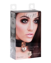 Antkaklis „Heart Lock Key Collar“ - Kinky Diva