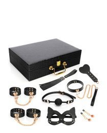 Suvaržymo rinkinys „8 Piece Bondage Kit with Storage Caseg“ - Latetobed