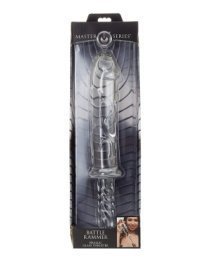 Dvigubas stiklinis dildo „Battle Rammer“ - Master Series