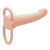 Vibruojantis strap-on dildo „Performance Maxx Rechargeable Ribbed“ - CalExotics