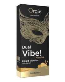 Stimuliuojantis gelis „Dual Vibe! Pina Colada“, 15 ml - Orgie