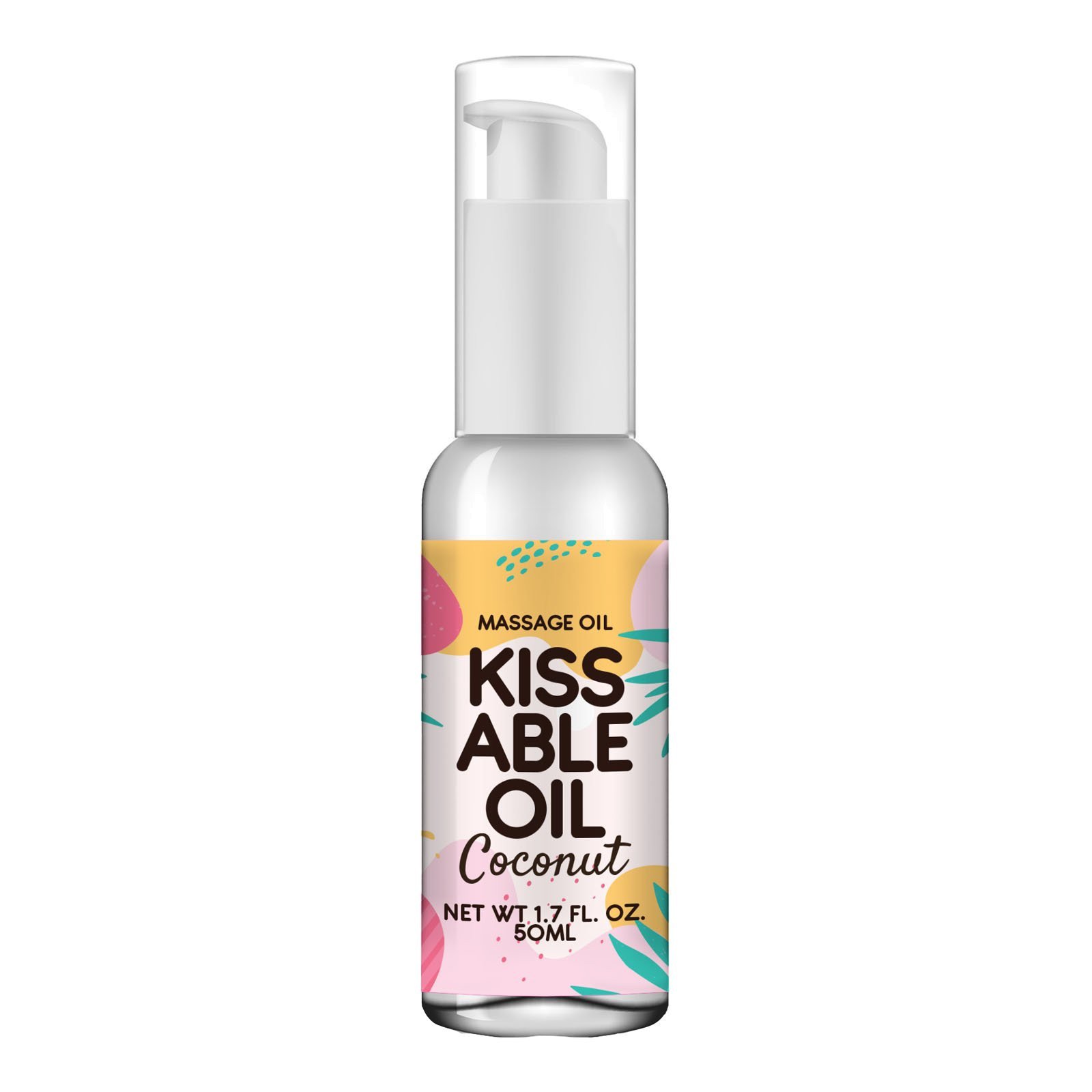 Masažo aliejus „Kissable Oil Coconut“, 50 ml - PharmQuests of Shots