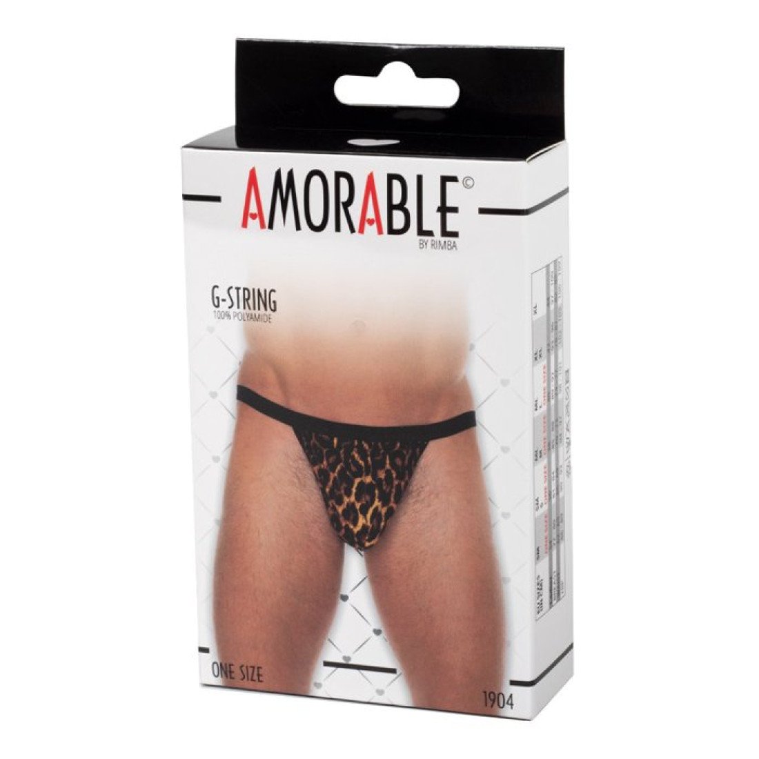 Vyriškos kelnaitės su juostele „Leopard G-String“ - Amorable