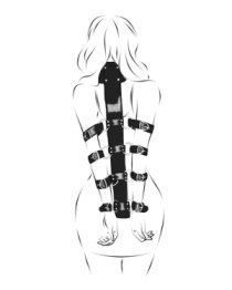 Kūno suvaržymo sistema „Behind Back Harness“ - Latetobed