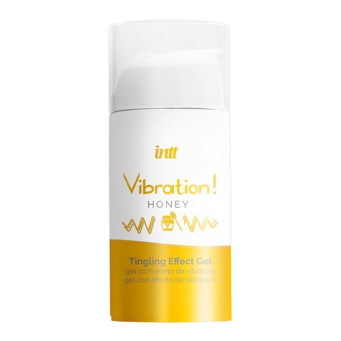 Stimuliuojantis gelis „Vibration! Honey“, 15 ml - Intt