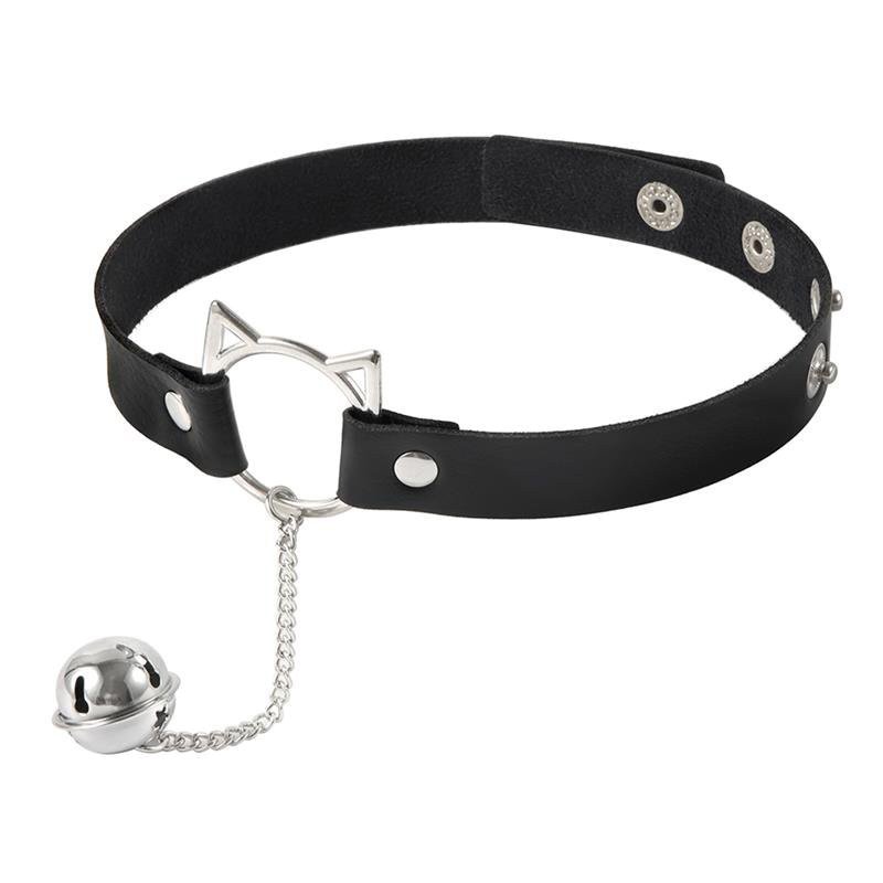 Antkaklis „Choker with Cat Ear Hoop and Bell“ - Latetobed