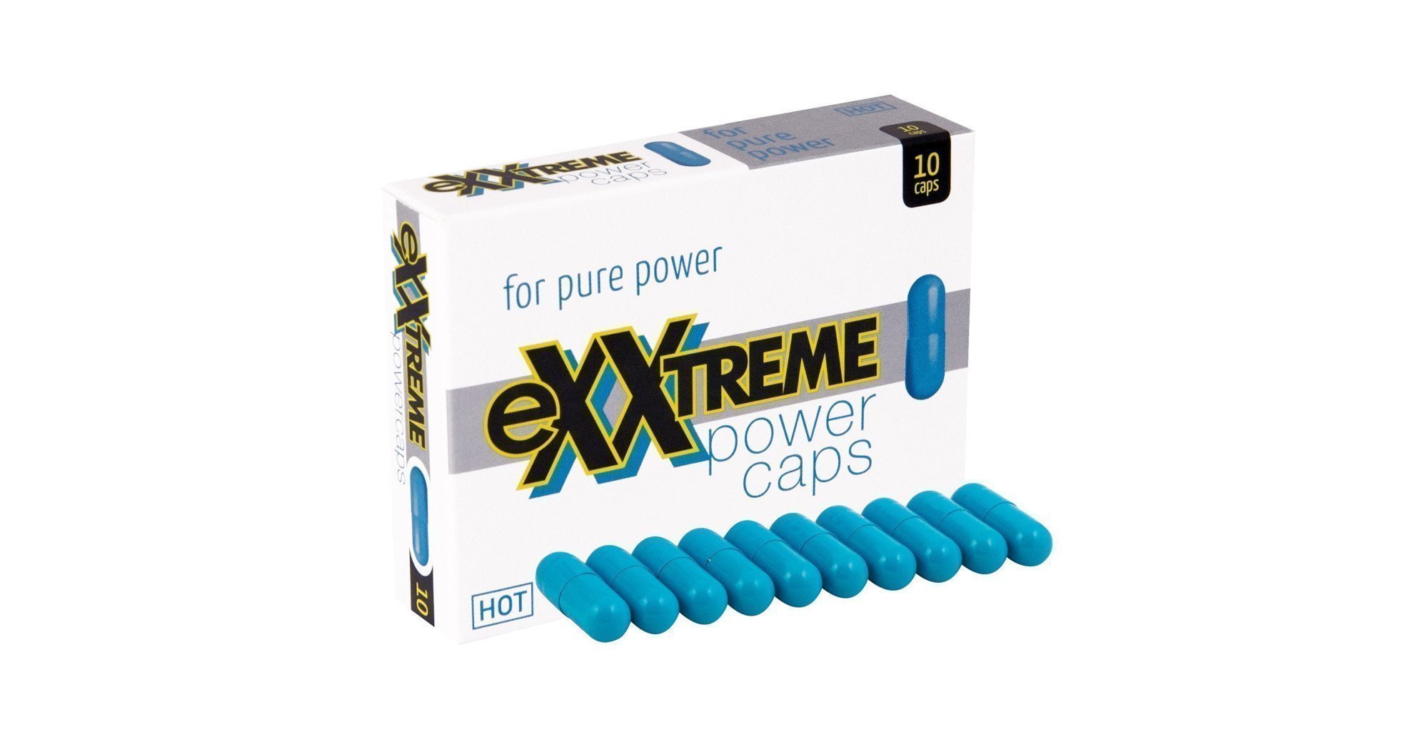 Hot Exxtreme Power Caps maisto papildas vyrams, 10 kapsulių - Romantika.lt
