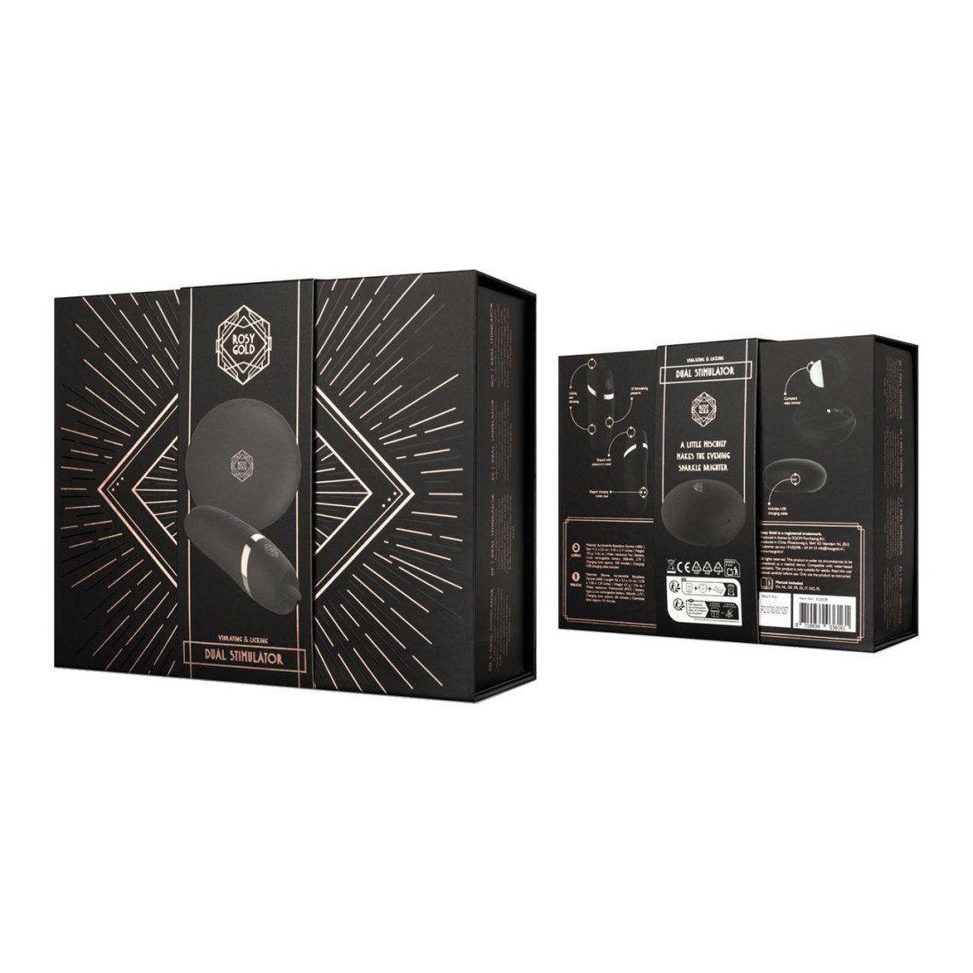 Klitorinis stimuliatorius „Dual Stimulator“ - Rosy Gold