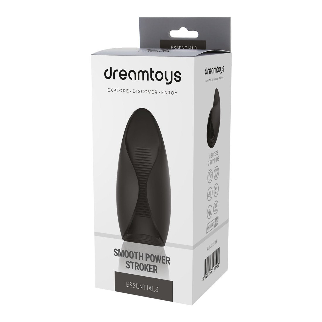 Vibruojantis masturbatorius „Smooth Power Stroker“ - Dream Toys