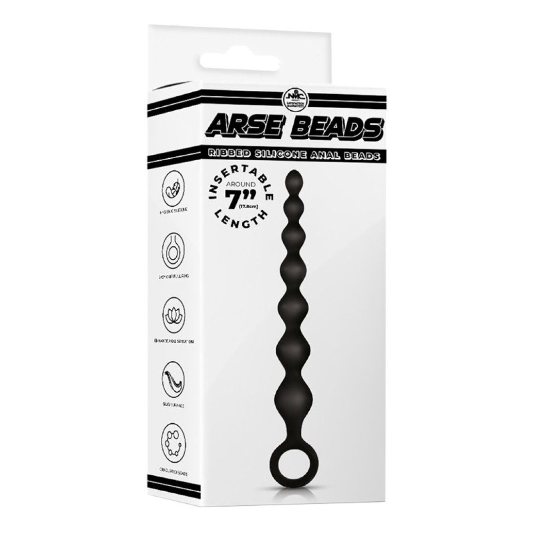 Analiniai karoliukai „Arse Beads 7“ - NMC