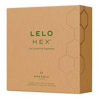 Prezervatyvai „HEX Organic Latex“, 36 vnt - LELO
