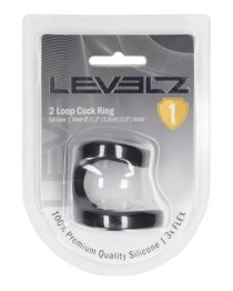 Penio žiedas „2 Loop Silicone Cock Ring“ - Shots Toys