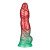 Pripučiamas silikoninis dildo „Aerosx Nr. 10 Red/Green“