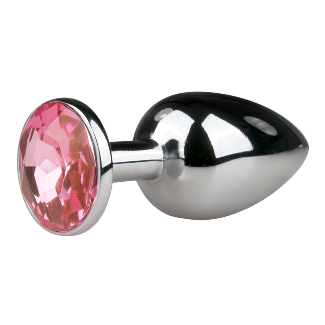 Mažas analinis kaištis „Round Silver Pink“ - EasyToys