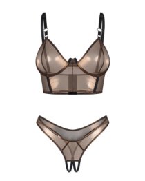 Atviras liemenėlės ir kelnaičių rinkinys „Soranna“ - Obsessive